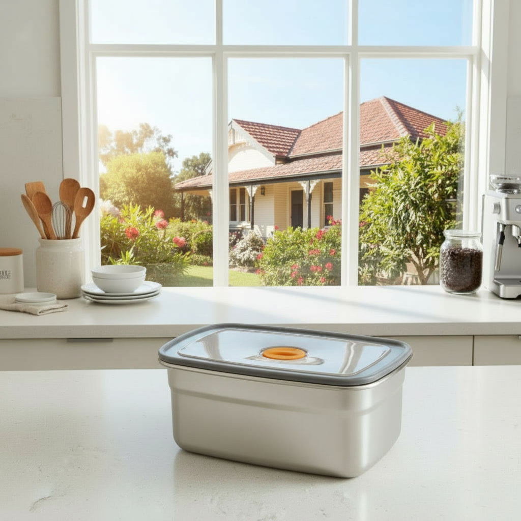 Core & Comfort | FreshLock Stainless Steel Meal Prep Container - 1L & 1.5L