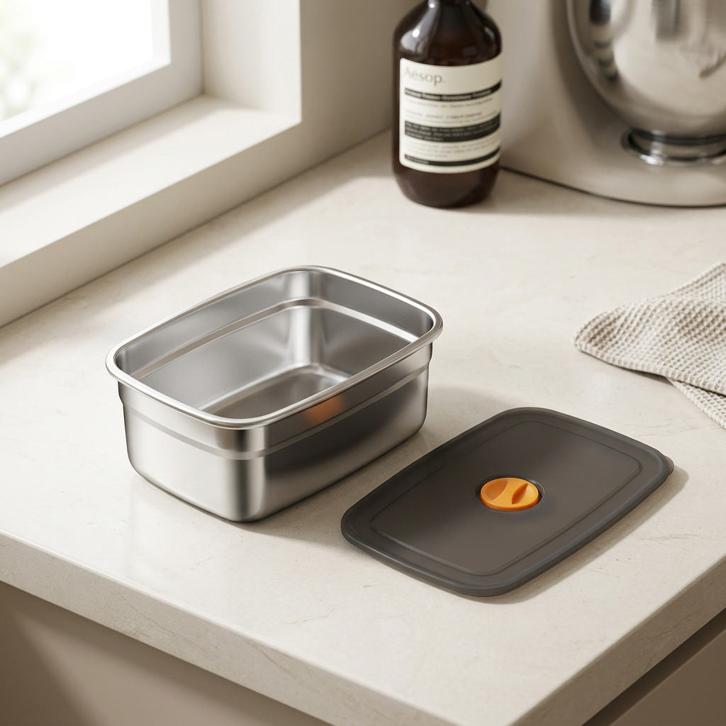 Core & Comfort | FreshLock Stainless Steel Meal Prep Container - 1L & 1.5L