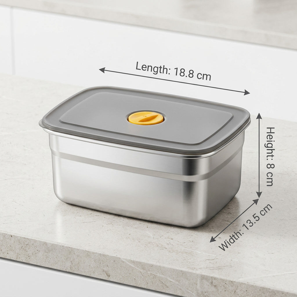 Core & Comfort | FreshLock Stainless Steel Meal Prep Container - 1L & 1.5L