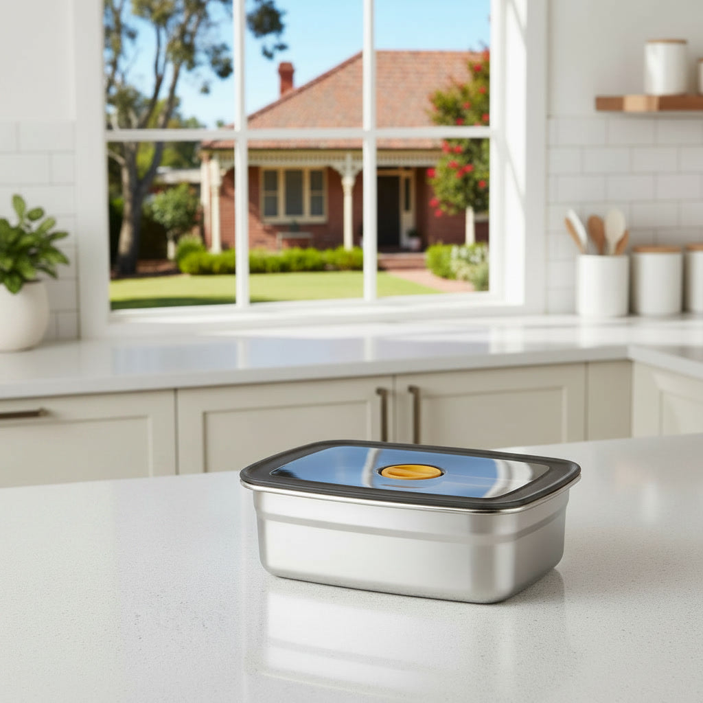 Core & Comfort | FreshLock Stainless Steel Meal Prep Container - 1L & 1.5L