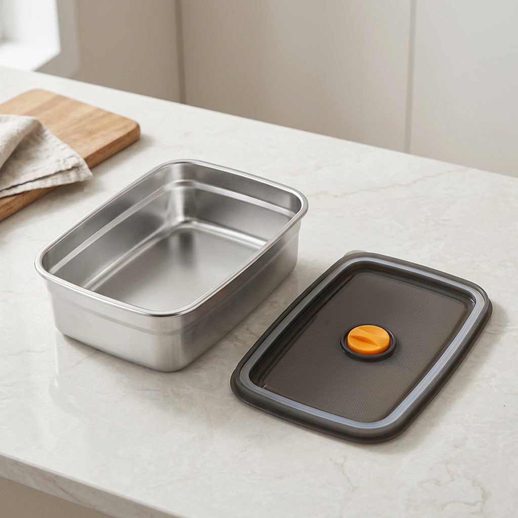 Core & Comfort | FreshLock Stainless Steel Meal Prep Container - 1L & 1.5L