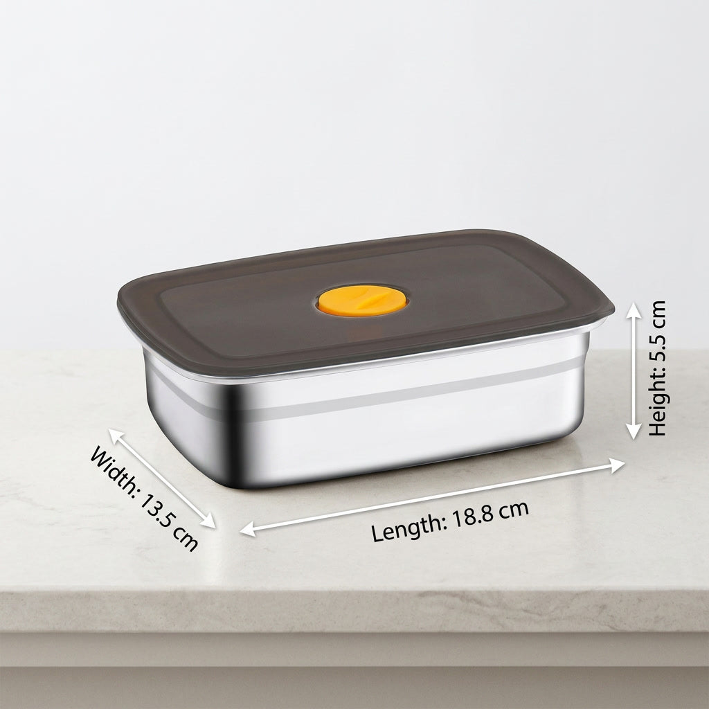 Core & Comfort | FreshLock Stainless Steel Meal Prep Container - 1L & 1.5L