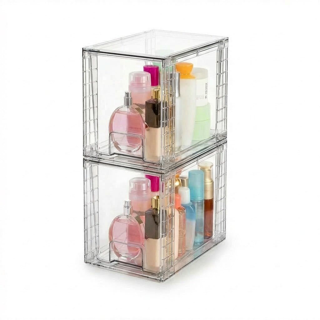 Core & Comfort | Crystal Clear Stackable Drawer System