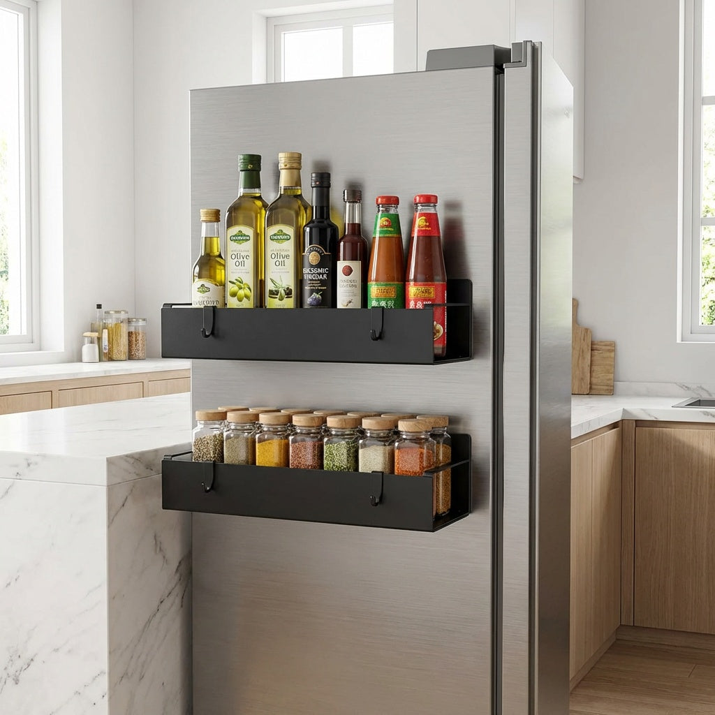 Core & Comfort | Premium Magnetic Side Storage Rack