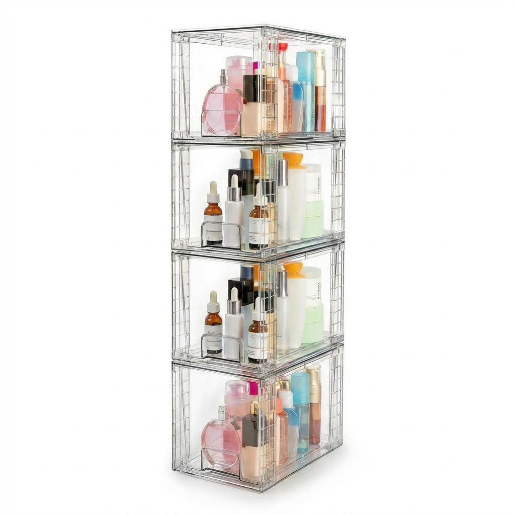 Core & Comfort | Crystal Clear Stackable Drawer System