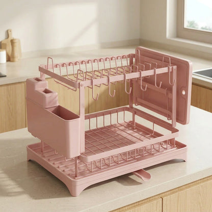 Core & Comfort | Premium 2 Tier Dish Drying Organiser