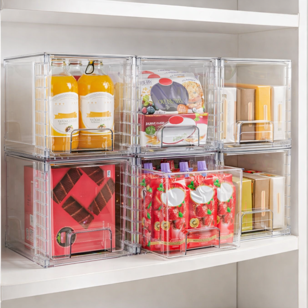 Core & Comfort | Crystal Clear Stackable Drawer System