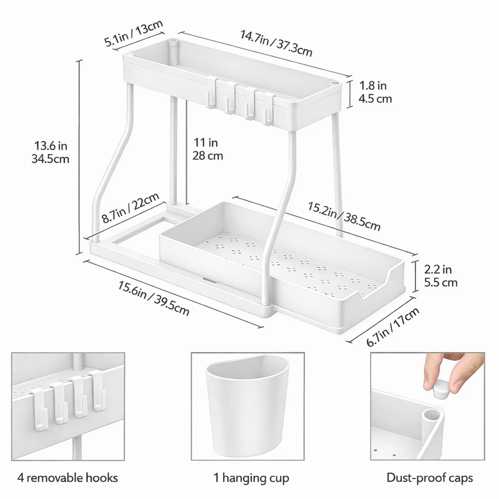 Core & Comfort | Precision Glide 2 Tier Storage System