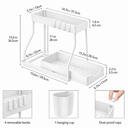 Core & Comfort | Precision Glide 2 Tier Storage System