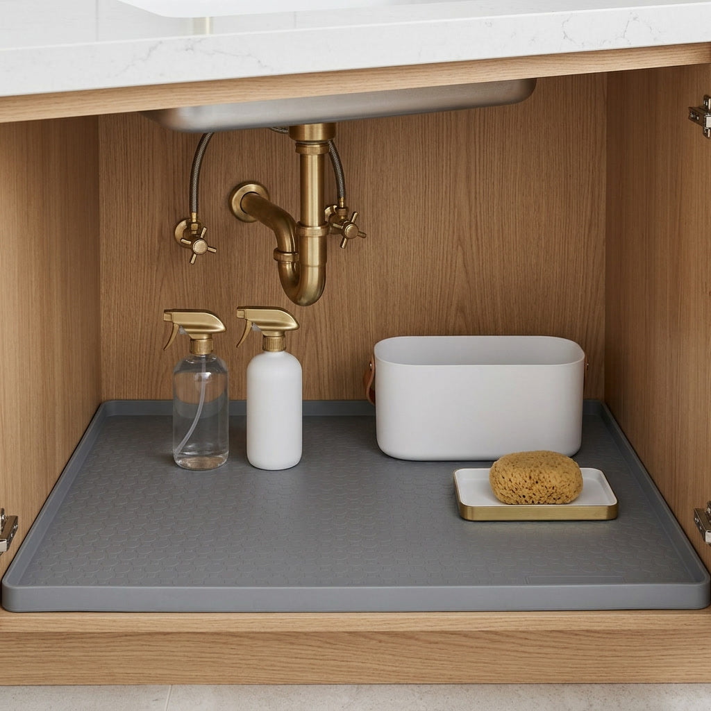 Core & Comfort | Waterproof Under Sink Silicone Protection Mat