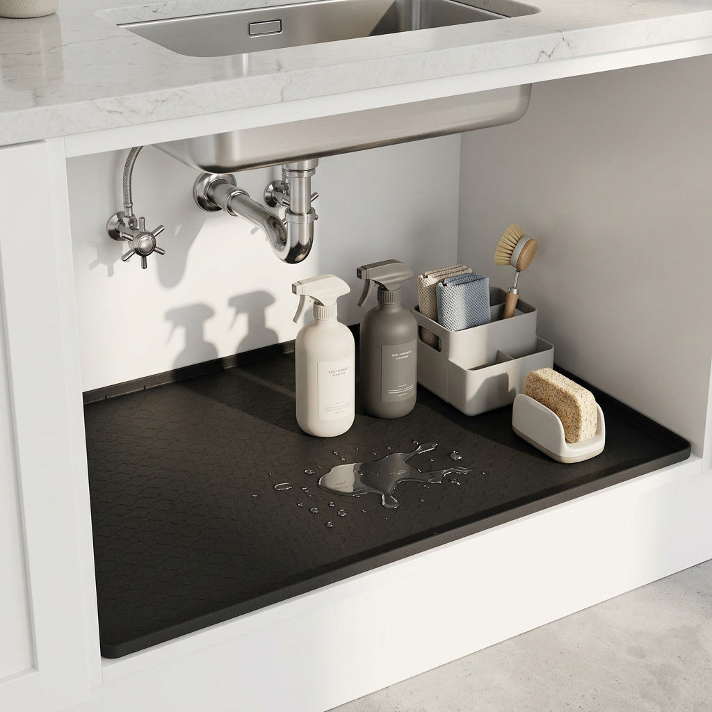 Core & Comfort | Waterproof Under Sink Silicone Protection Mat