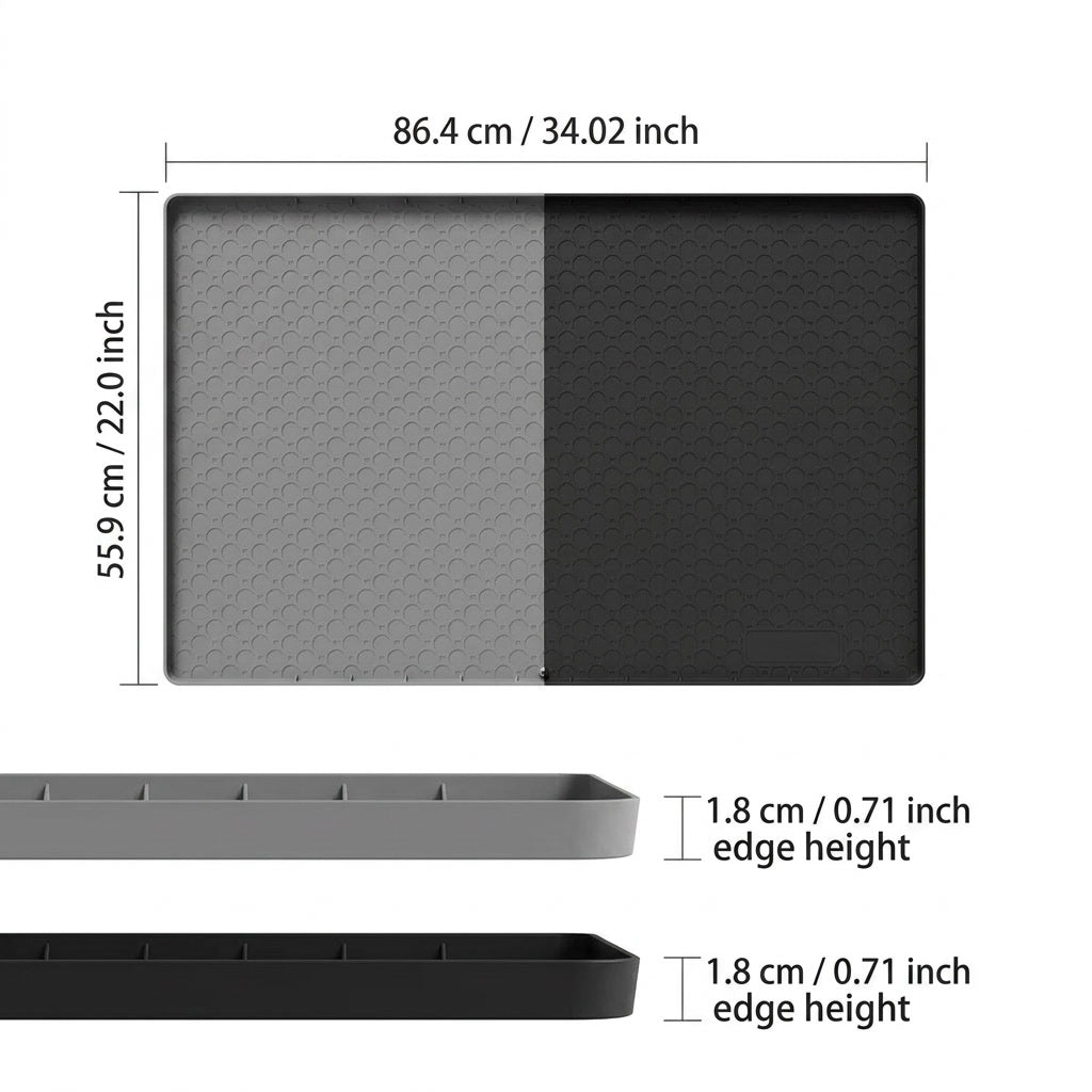 Core & Comfort | Waterproof Under Sink Silicone Protection Mat