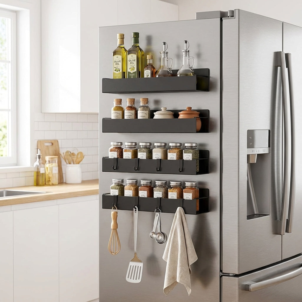 Core & Comfort | Premium Magnetic Side Storage Rack